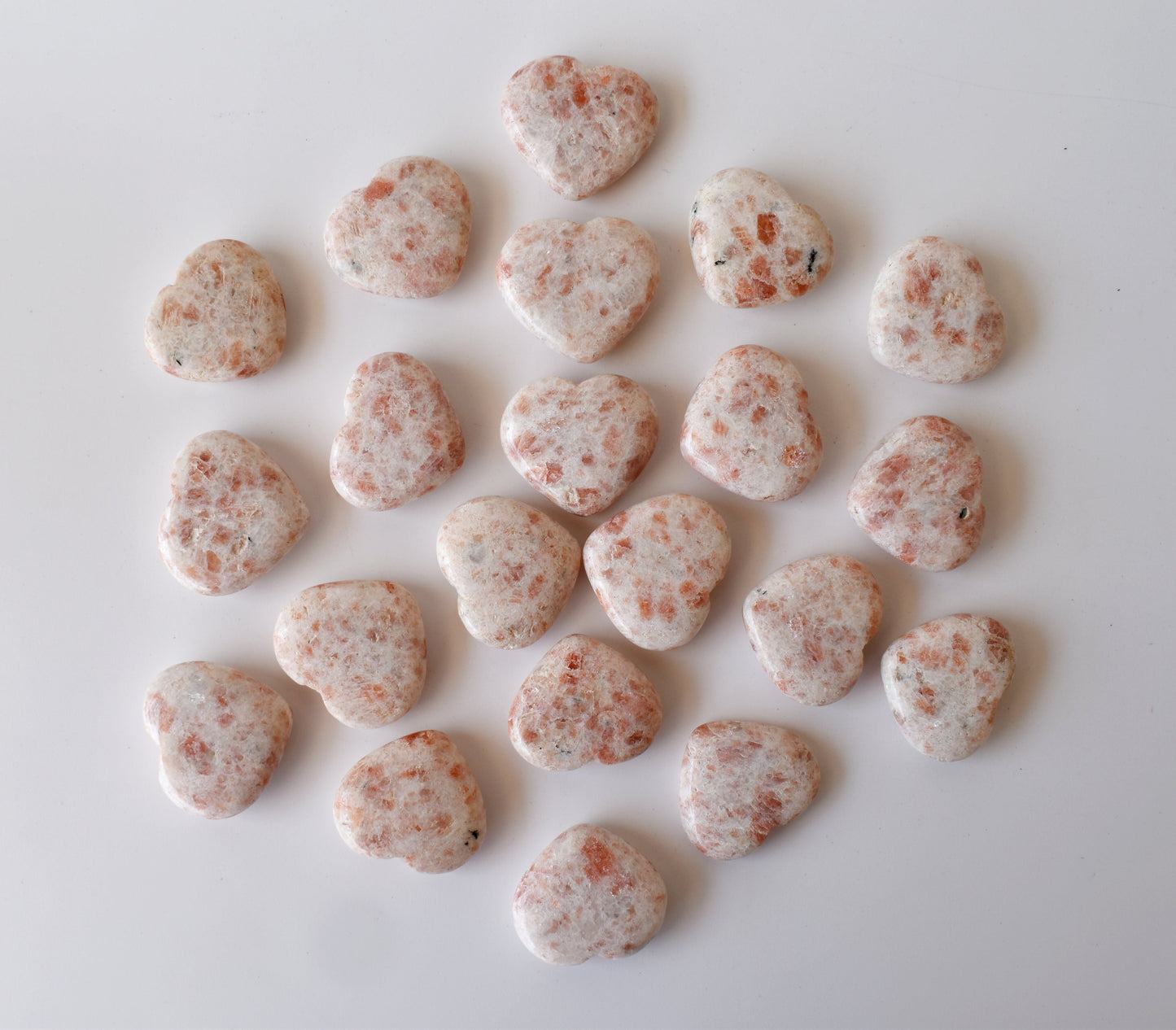 Sunstone Heart Crystals(1 inch)