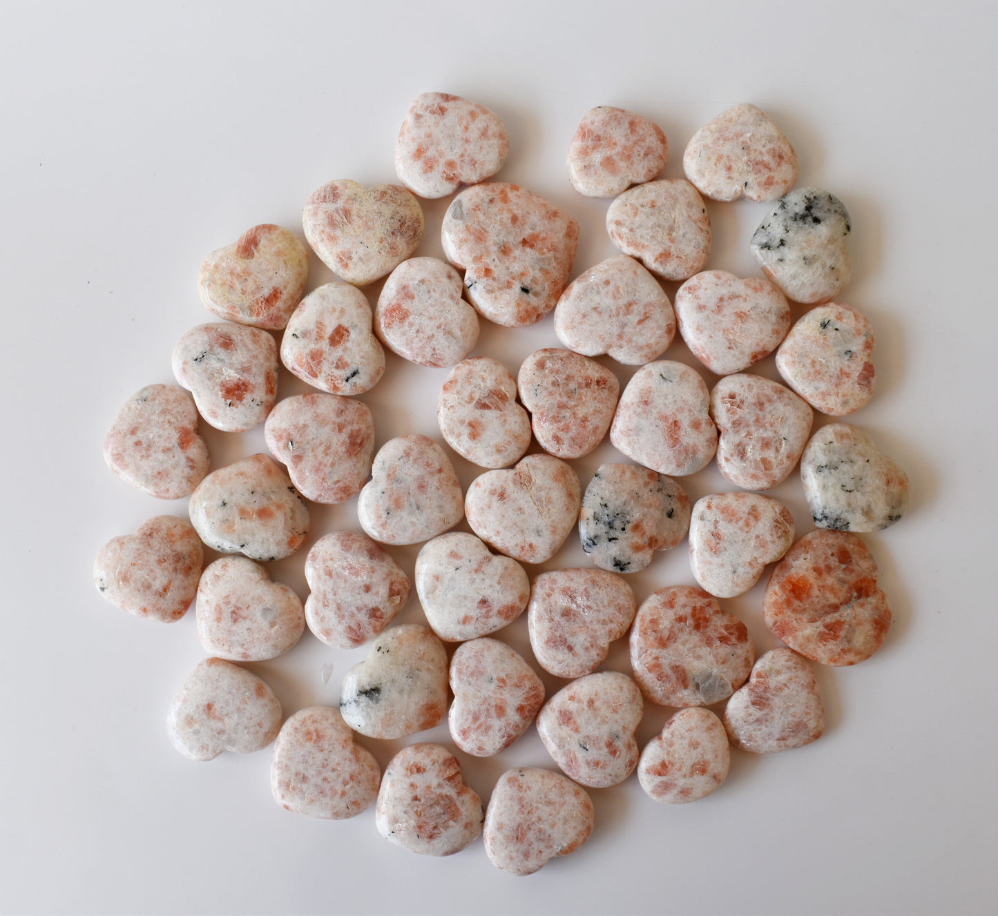 Sunstone Heart Crystals(1 inch)