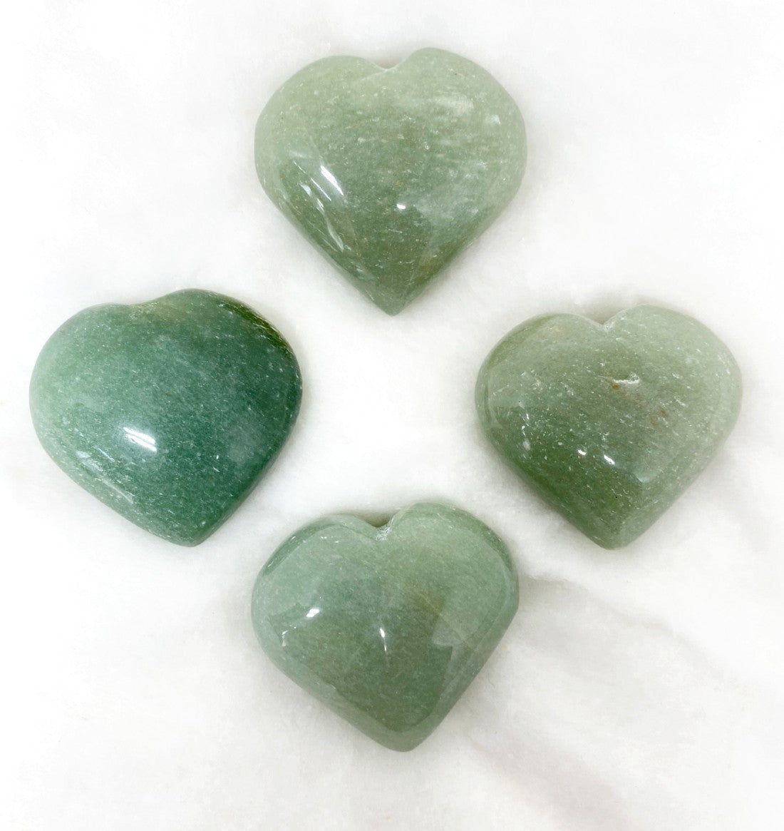 1kg Green Aventurine Heart Crystals (2 inch)