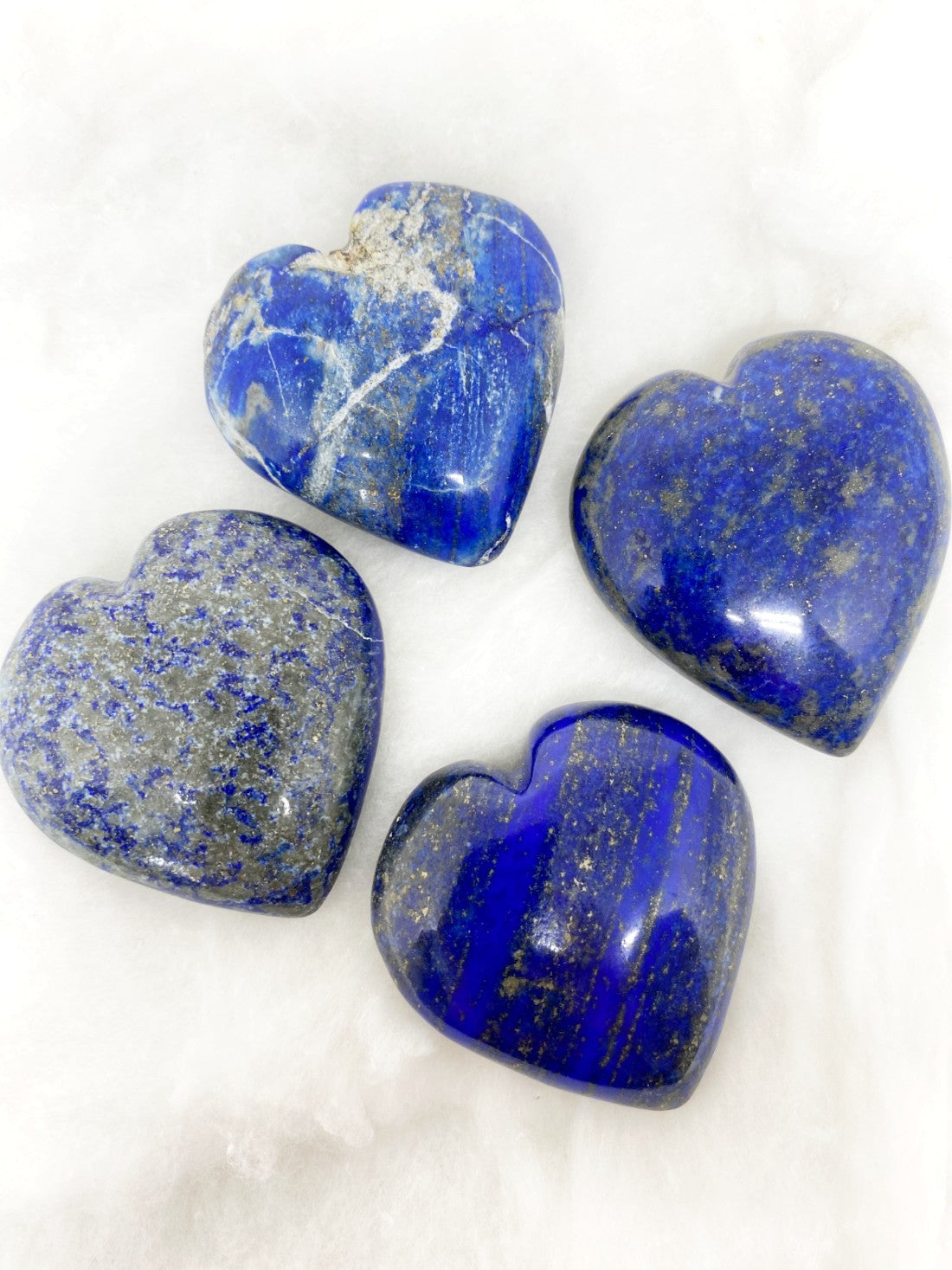 1kg Lapis Lazuli Heart Crystals (2 inch)