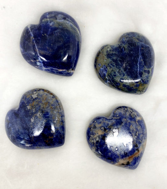 1kg Sodalite Heart Crystals (2 inch)