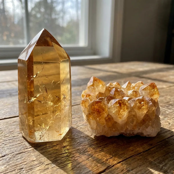 Heat-Treated Citrine Points & Clusters