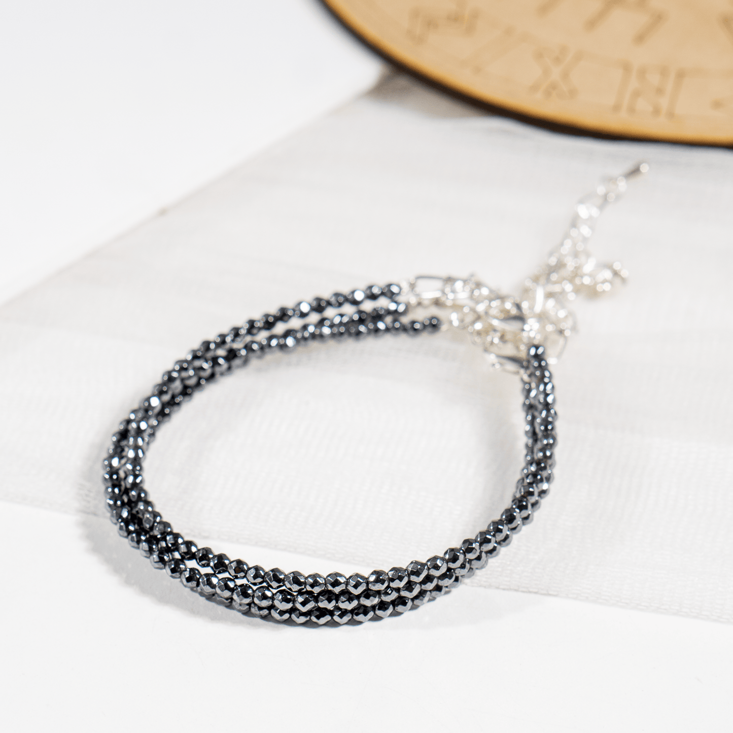 Hematite  Crystal Anklet | Natural Healing Crystal Anklet | Energy Protection & Spiritual Jewelry