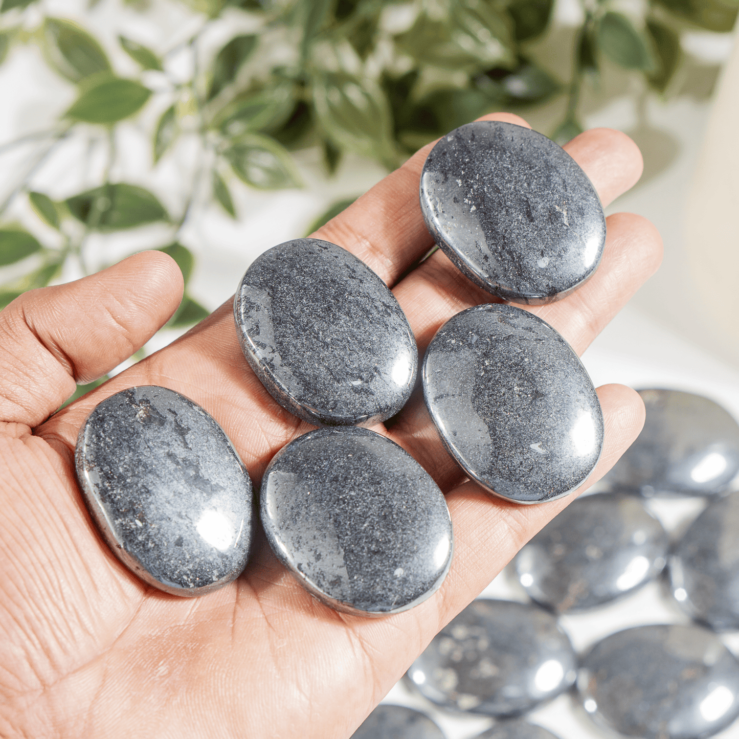 Natural Hematite Flat Stones
