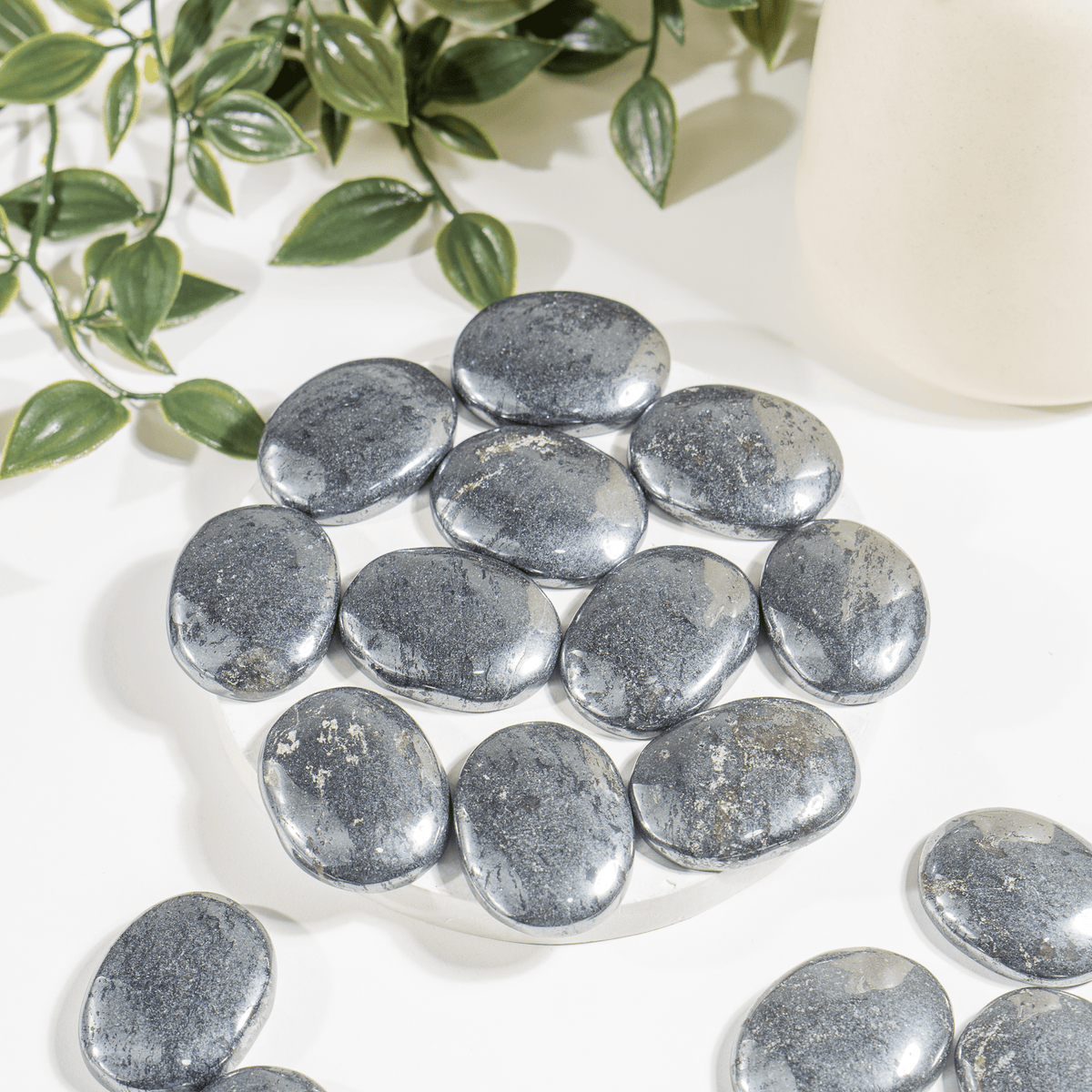 Natural Hematite Flat Stones