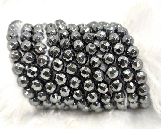 Hematite Faceted Beads | Crystal Beads for Jewelry