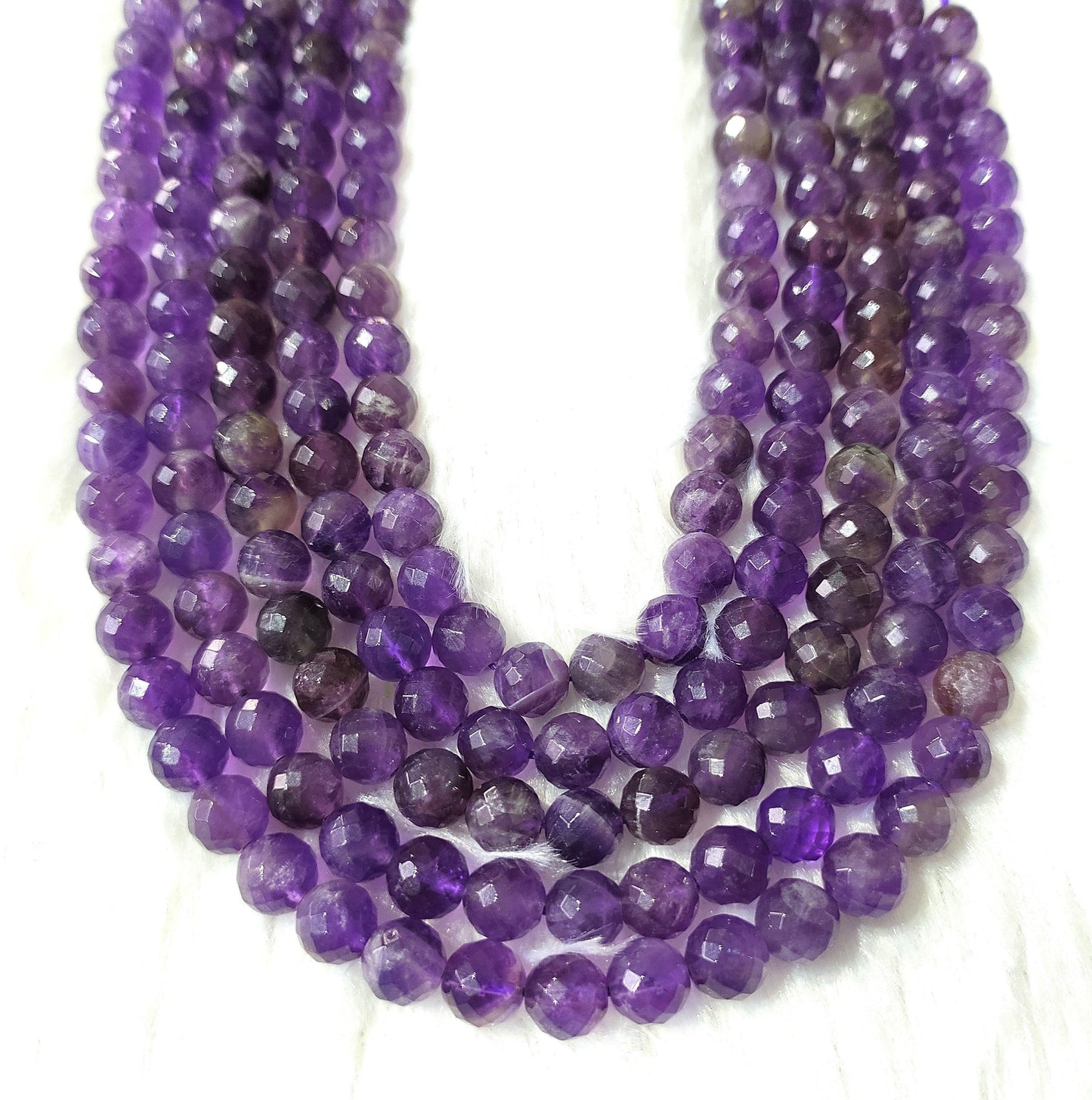 Amethyst Faceted Beads | Crystal Beads for Jewelry