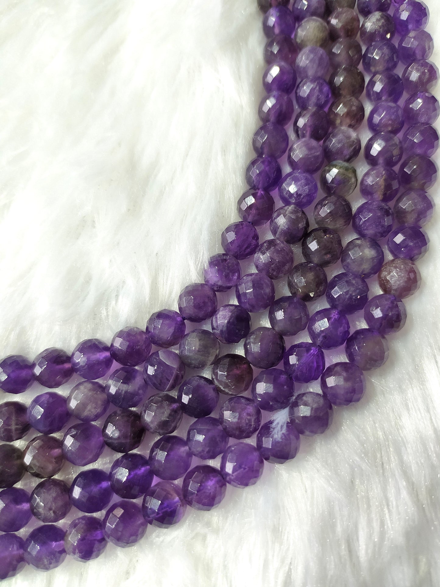 Amethyst Faceted Beads | Crystal Beads for Jewelry