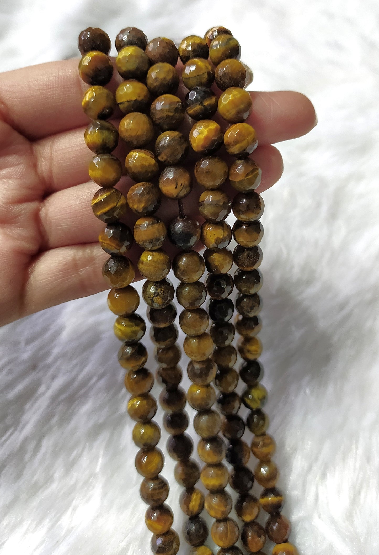 Tiger eye Faceted Beads | Crystal Beads for Jewelry