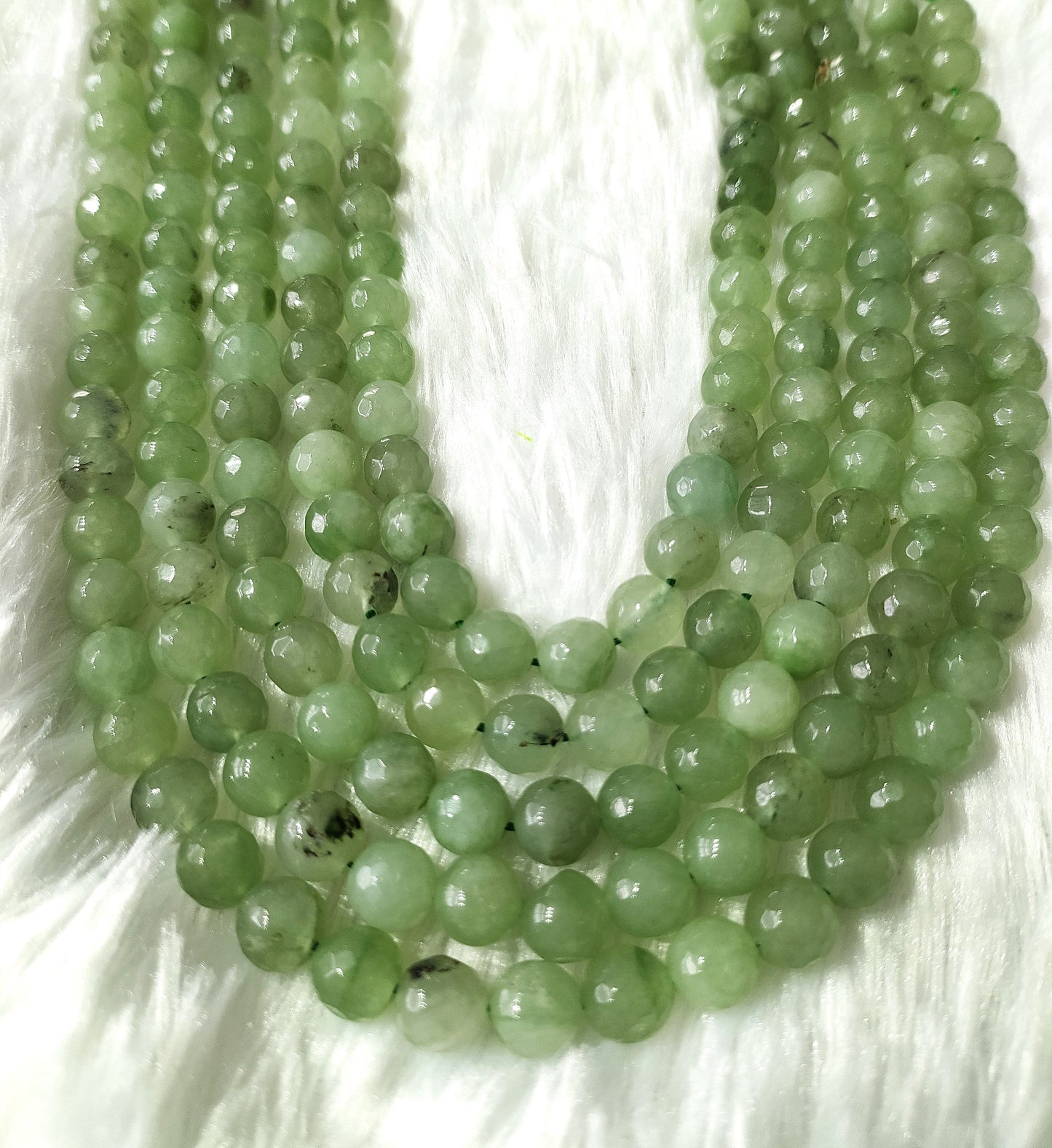 Green Aventurine Faceted Beads | Crystal Beads for Jewelry