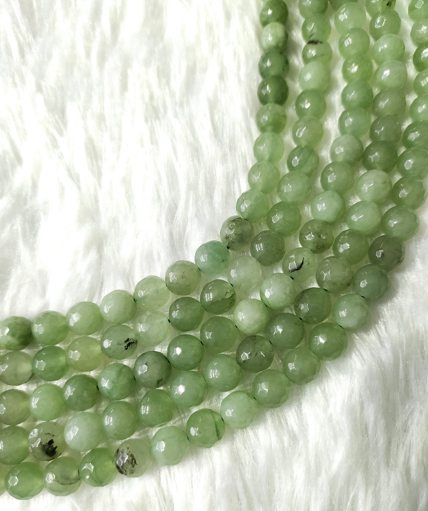 Green Aventurine Faceted Beads | Crystal Beads for Jewelry