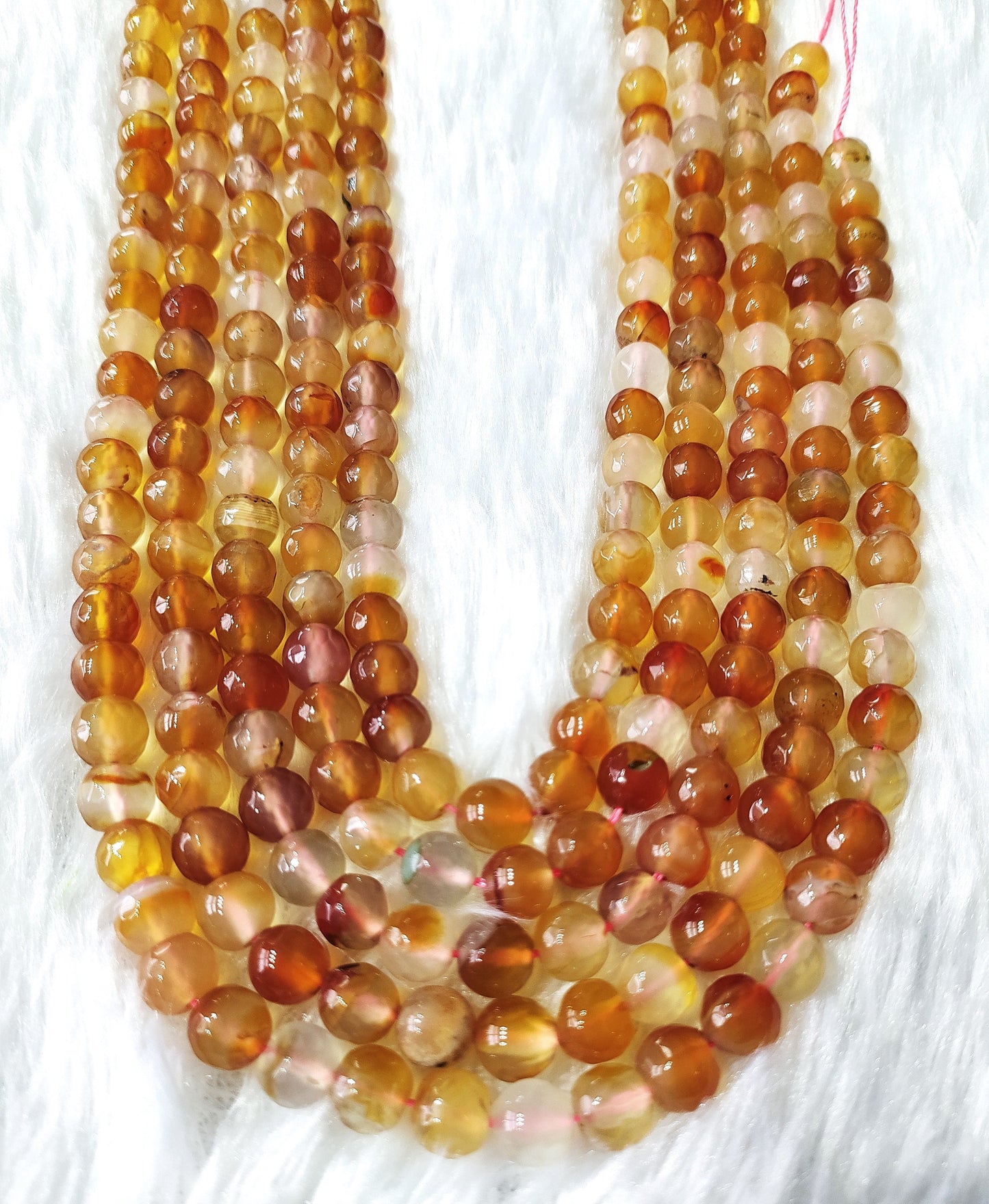Carnelian Faceted Beads | Crystal Beads for Jewelry