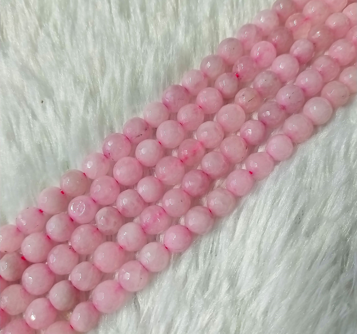 Rose Quartz Faceted Beads | Crystal Beads for Jewelry