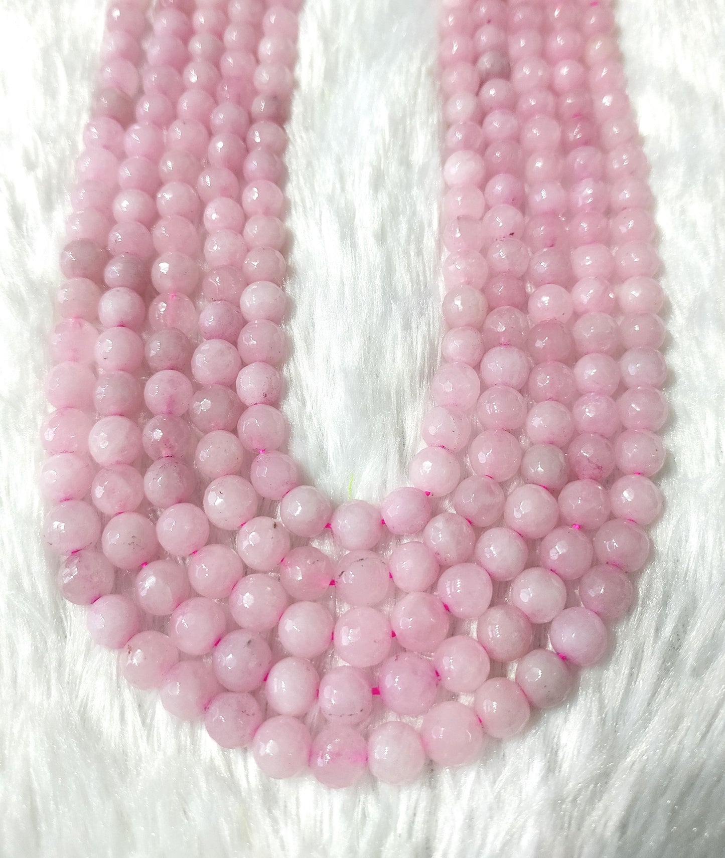 Rose Quartz Faceted Beads | Crystal Beads for Jewelry