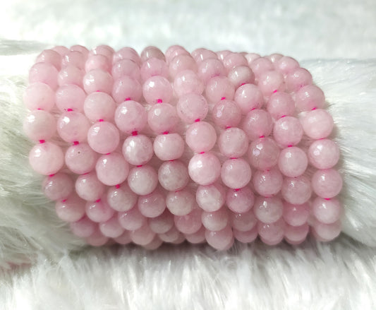 Rose Quartz Faceted Beads | Crystal Beads for Jewelry