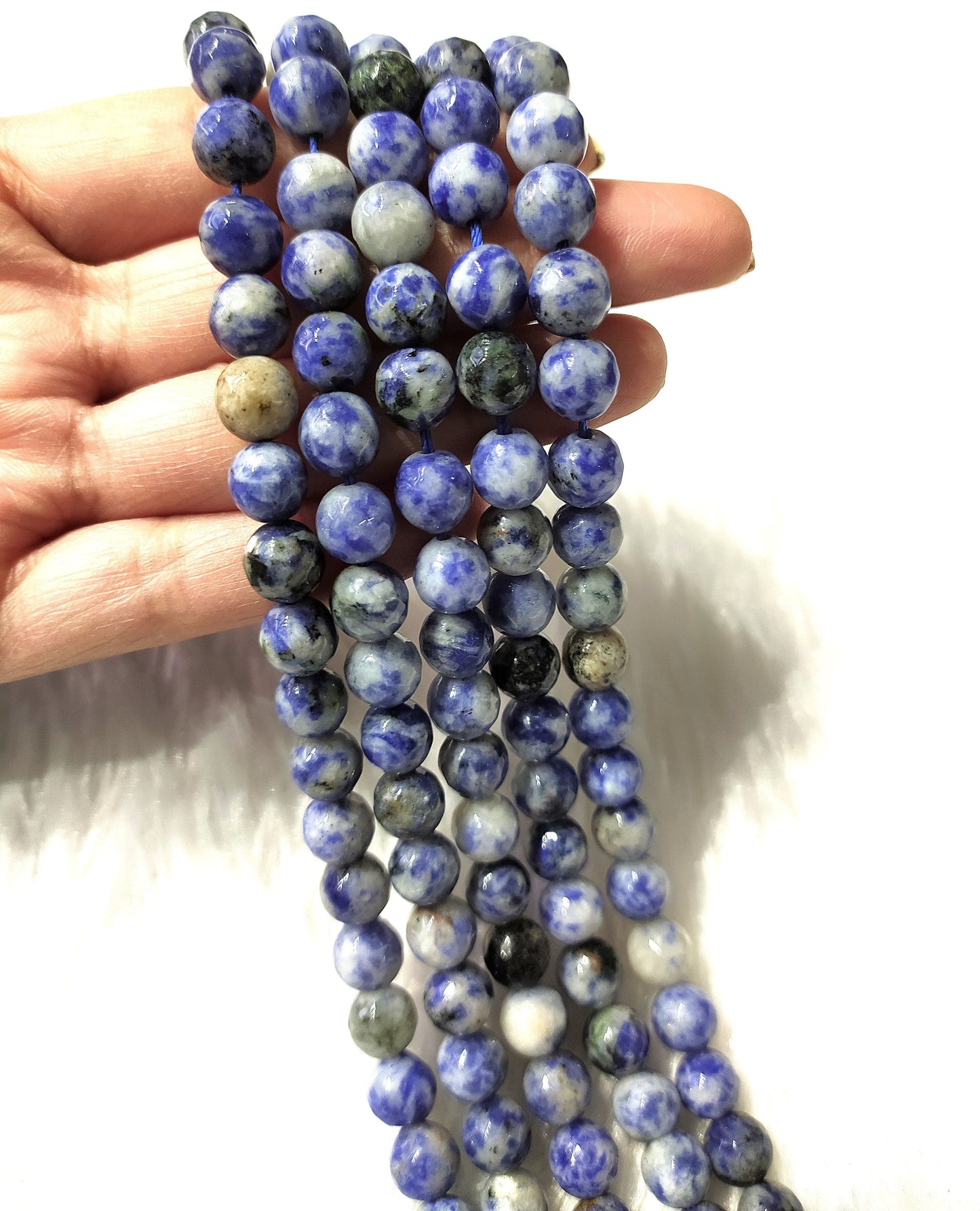 Sodalite Faceted Beads | Crystal Beads for Jewelry