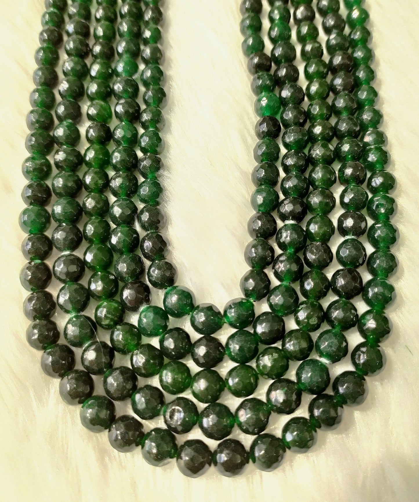 Green Jade Faceted Beads | Crystal Beads for Jewelry