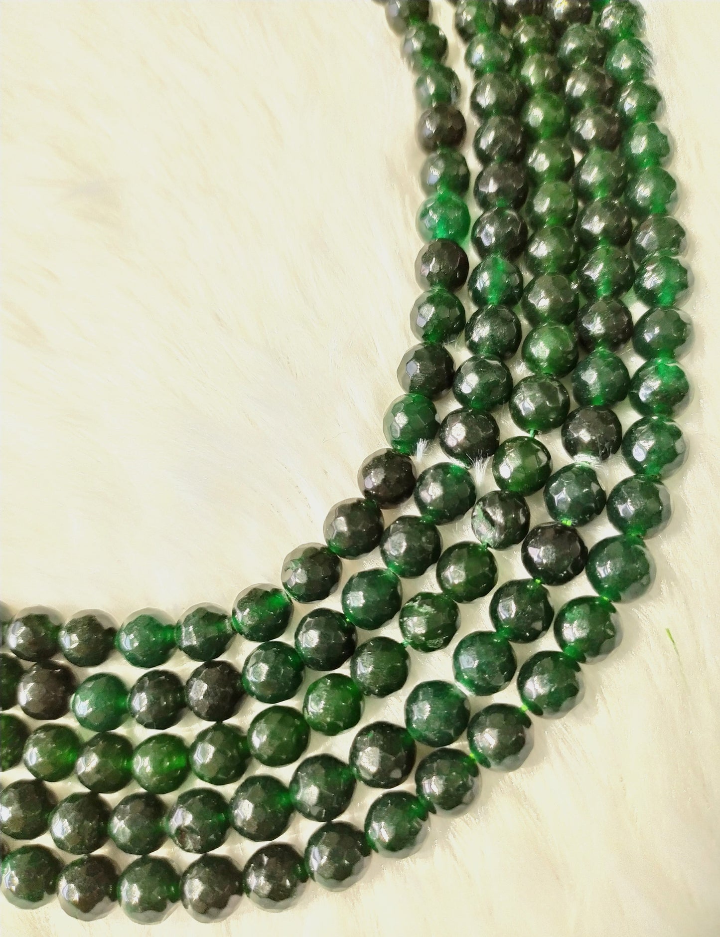 Green Jade Faceted Beads | Crystal Beads for Jewelry