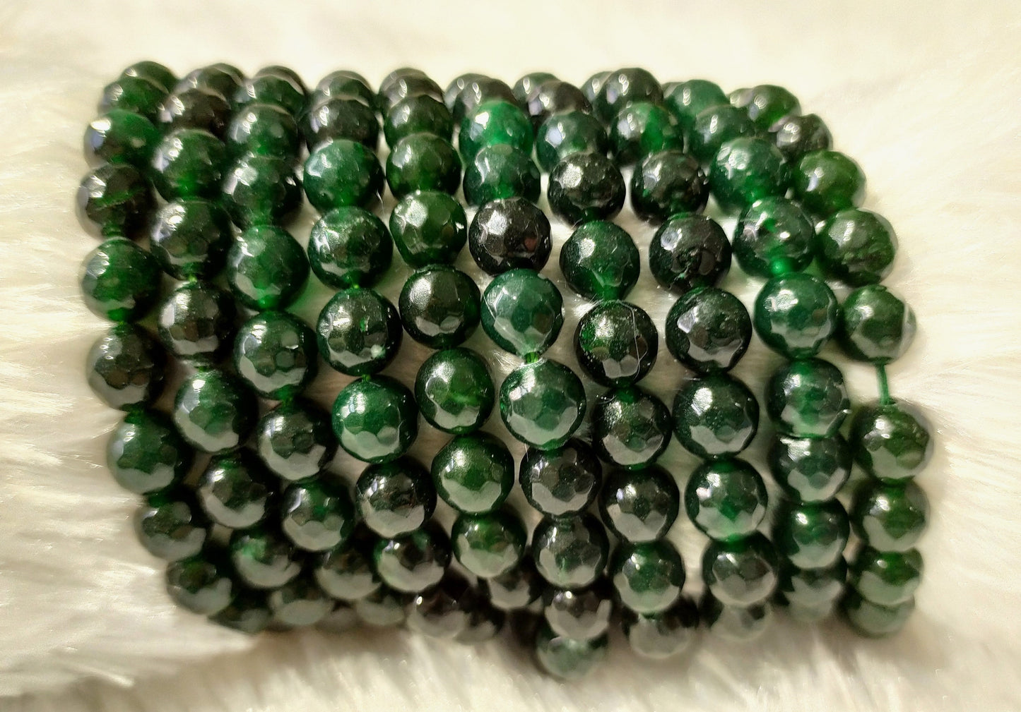 Green Jade Faceted Beads | Crystal Beads for Jewelry