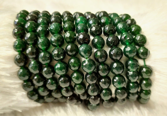 Green Jade Faceted Beads | Crystal Beads for Jewelry