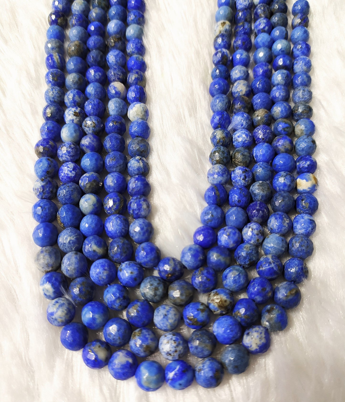 Lapis Lazuli Faceted Beads | Crystal Beads for Jewelry