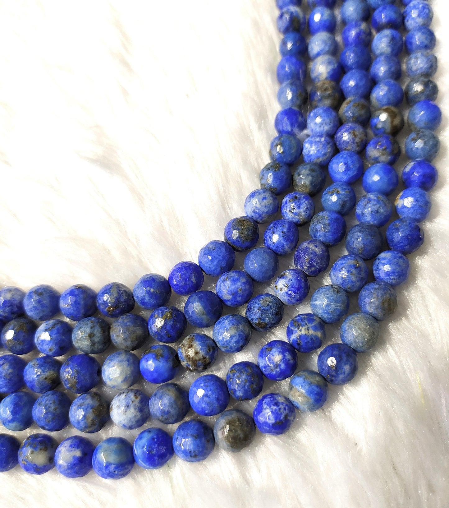 Lapis Lazuli Faceted Beads | Crystal Beads for Jewelry