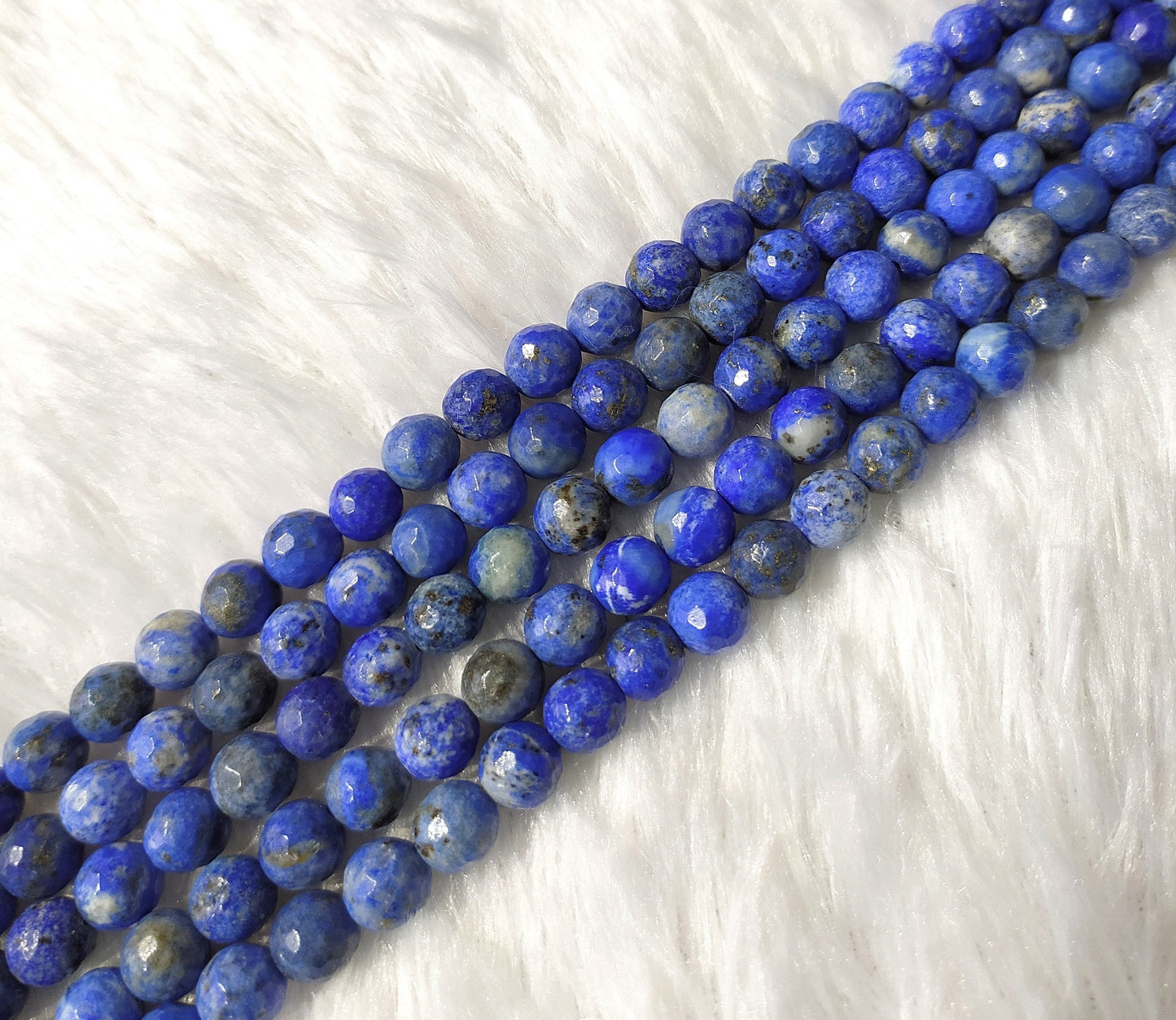 Lapis Lazuli Faceted Beads | Crystal Beads for Jewelry