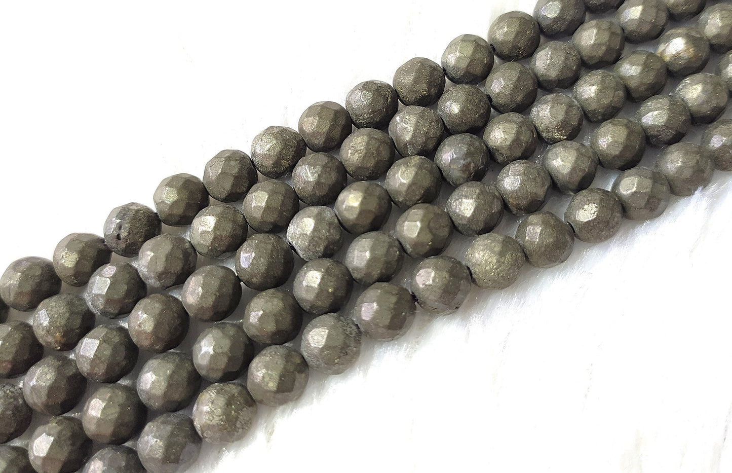 Pyrite Faceted Beads | Crystal Beads for Jewelry