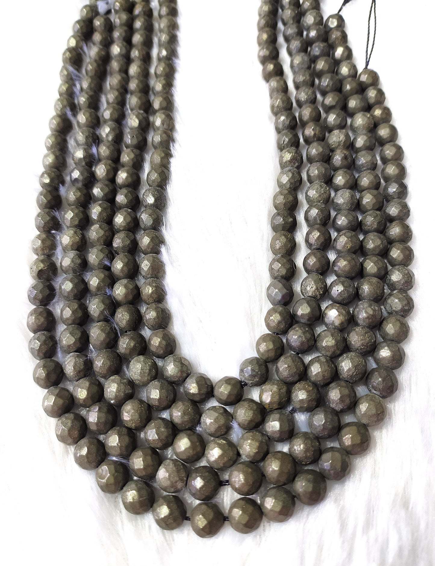Pyrite Faceted Beads | Crystal Beads for Jewelry