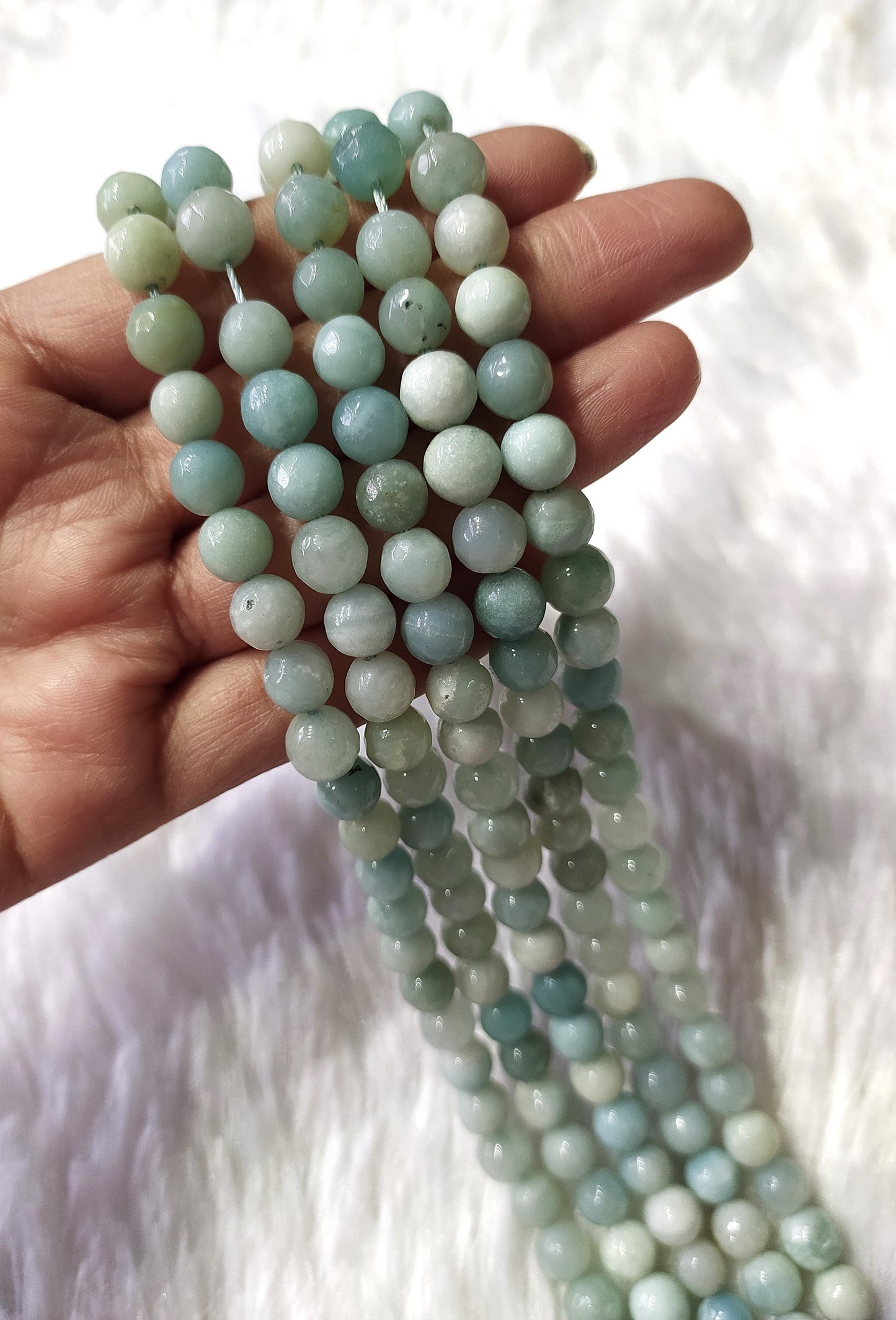 Amazonite Faceted Beads | Crystal Beads for Jewelry