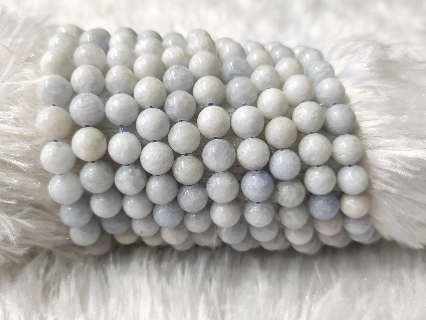 Blue Celestite Crystal Beads for Jewelry | Gemstone Beads
