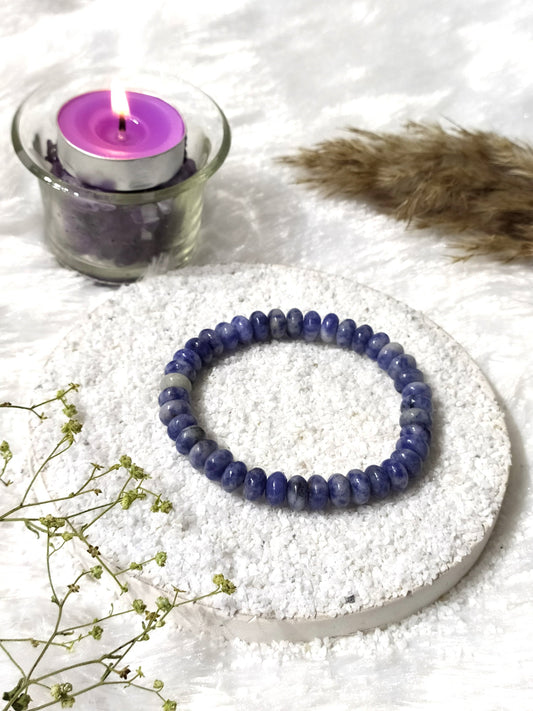 Sodalite Rondelle Beads Bracelets | Healing Bracelet