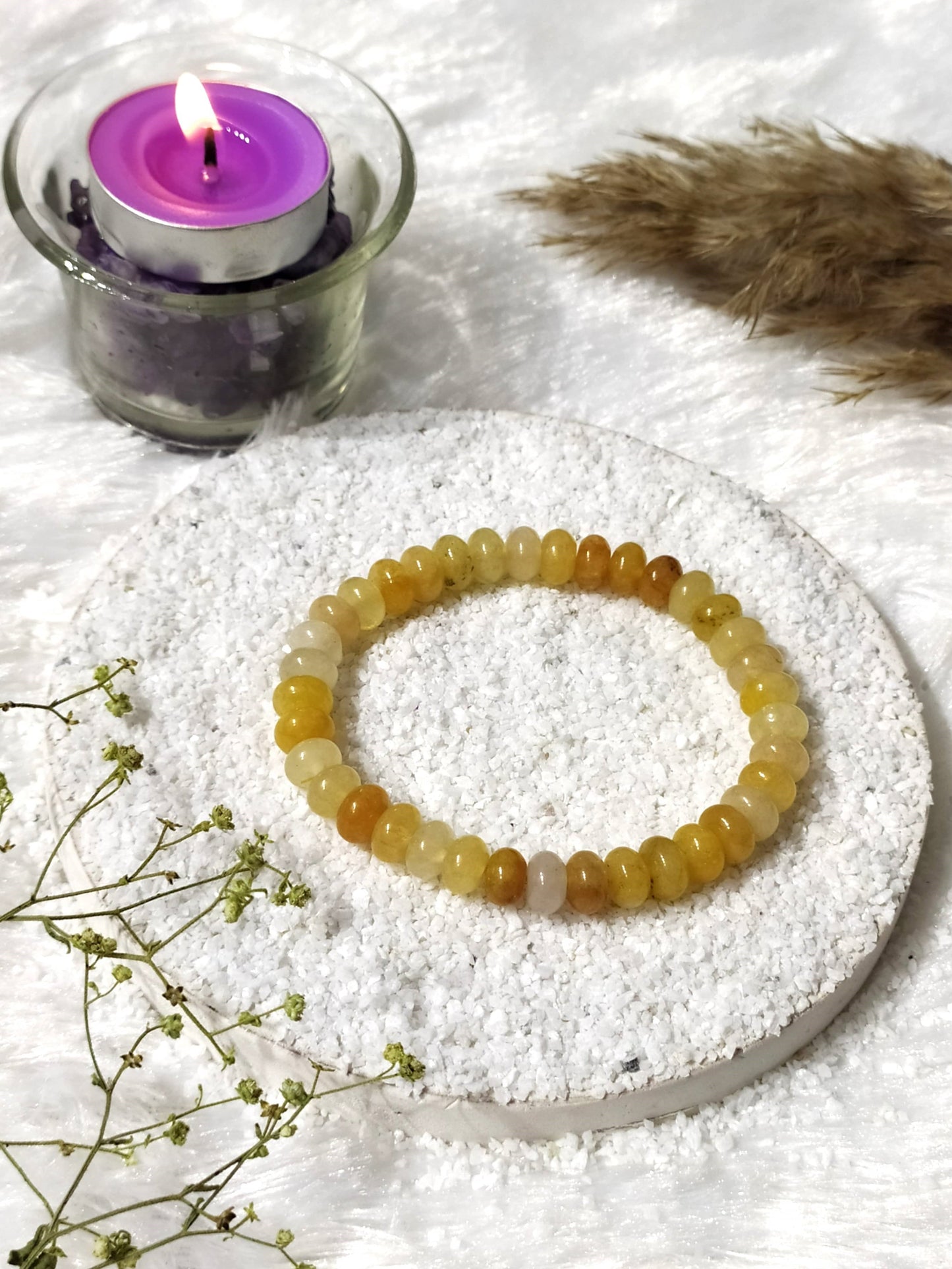 Yellow Aventurine Rondelle Beads Bracelets | Healing Bracelet