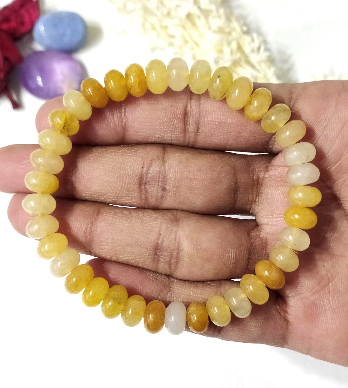 Yellow Aventurine Rondelle Beads Bracelets | Healing Bracelet