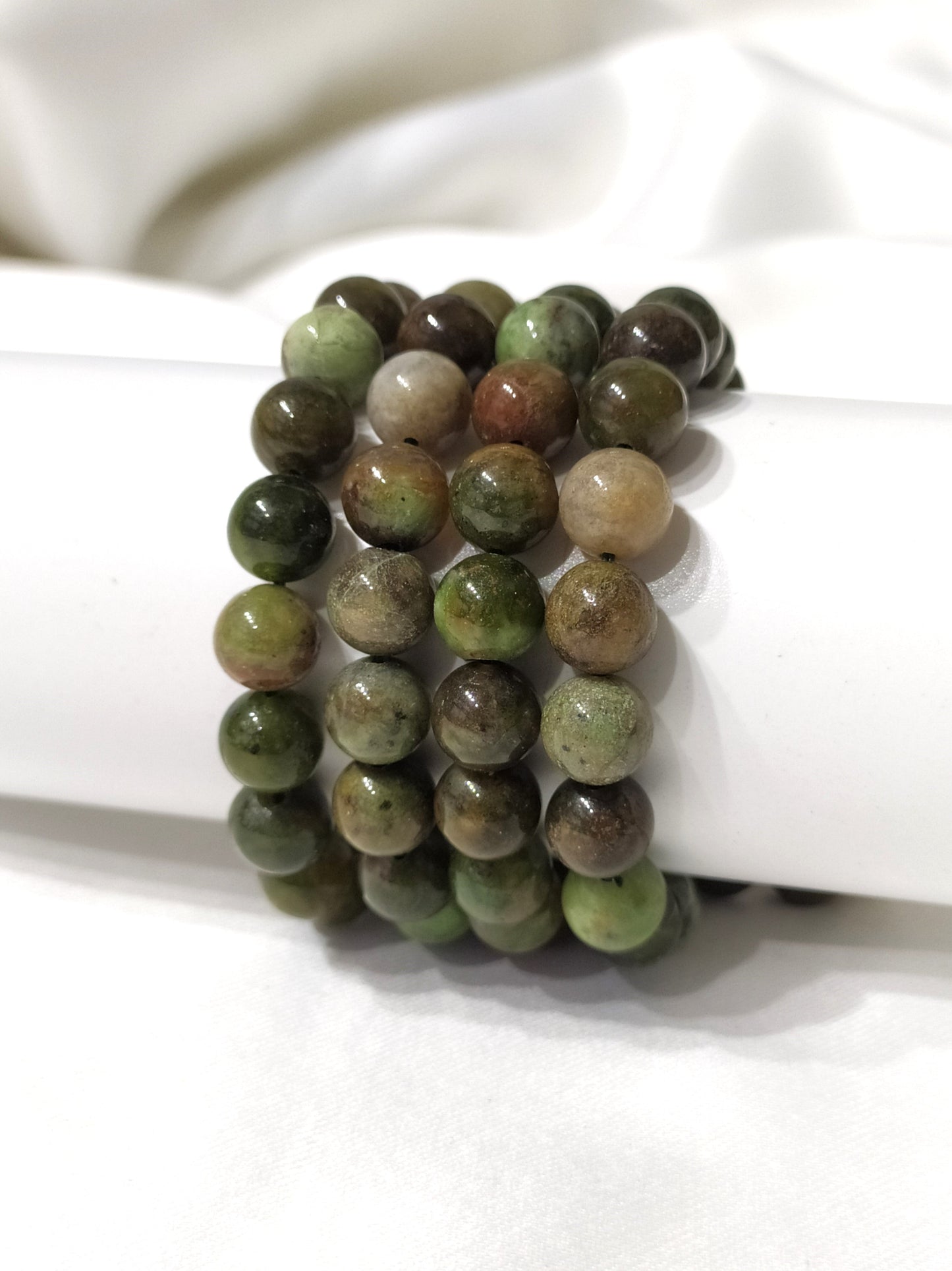 Green Opal | Round Beads Bracelet | Gemstone Bracelet