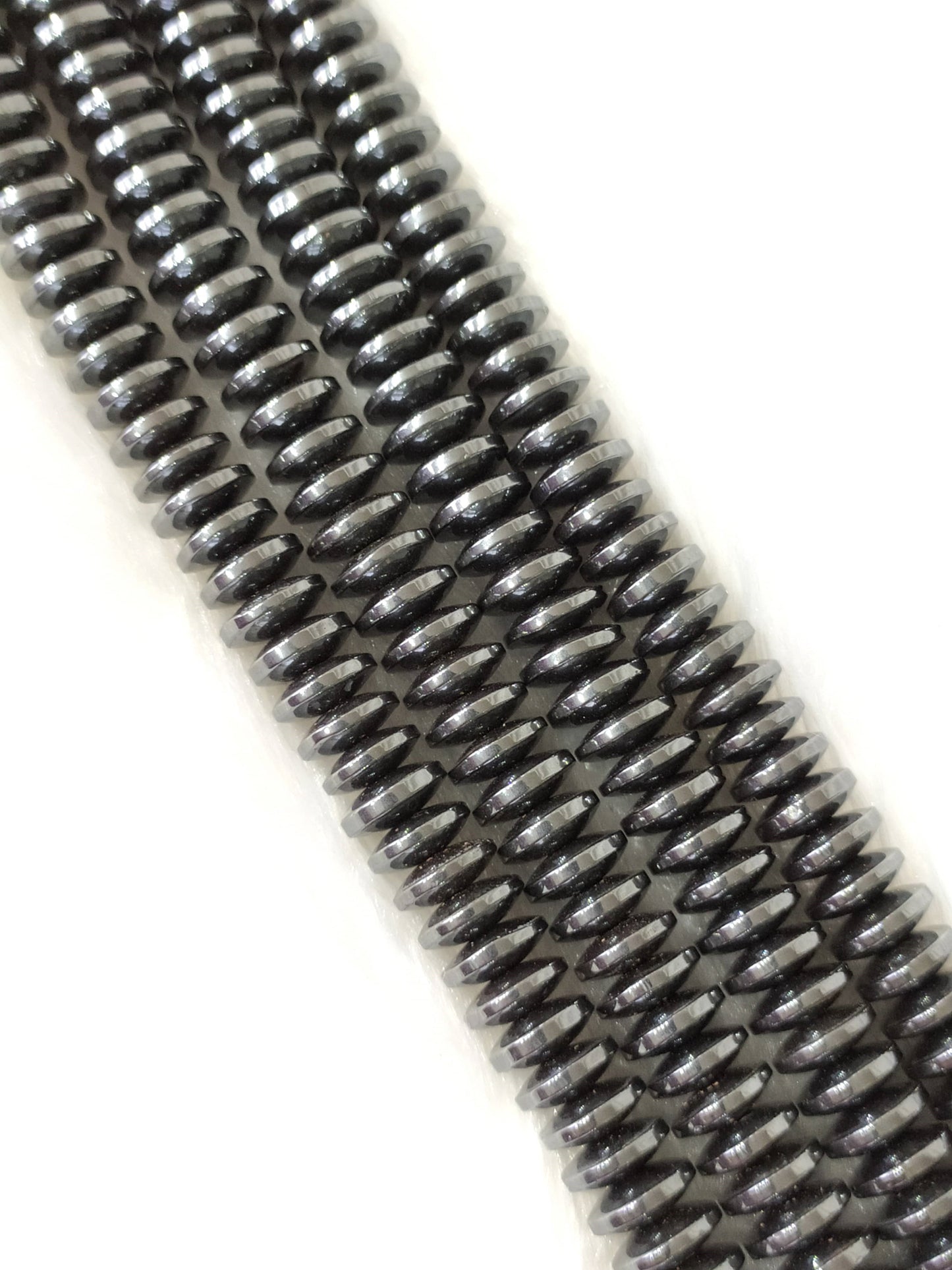 Hematite Rondelle Beads | Crystal Beads for Jewelry