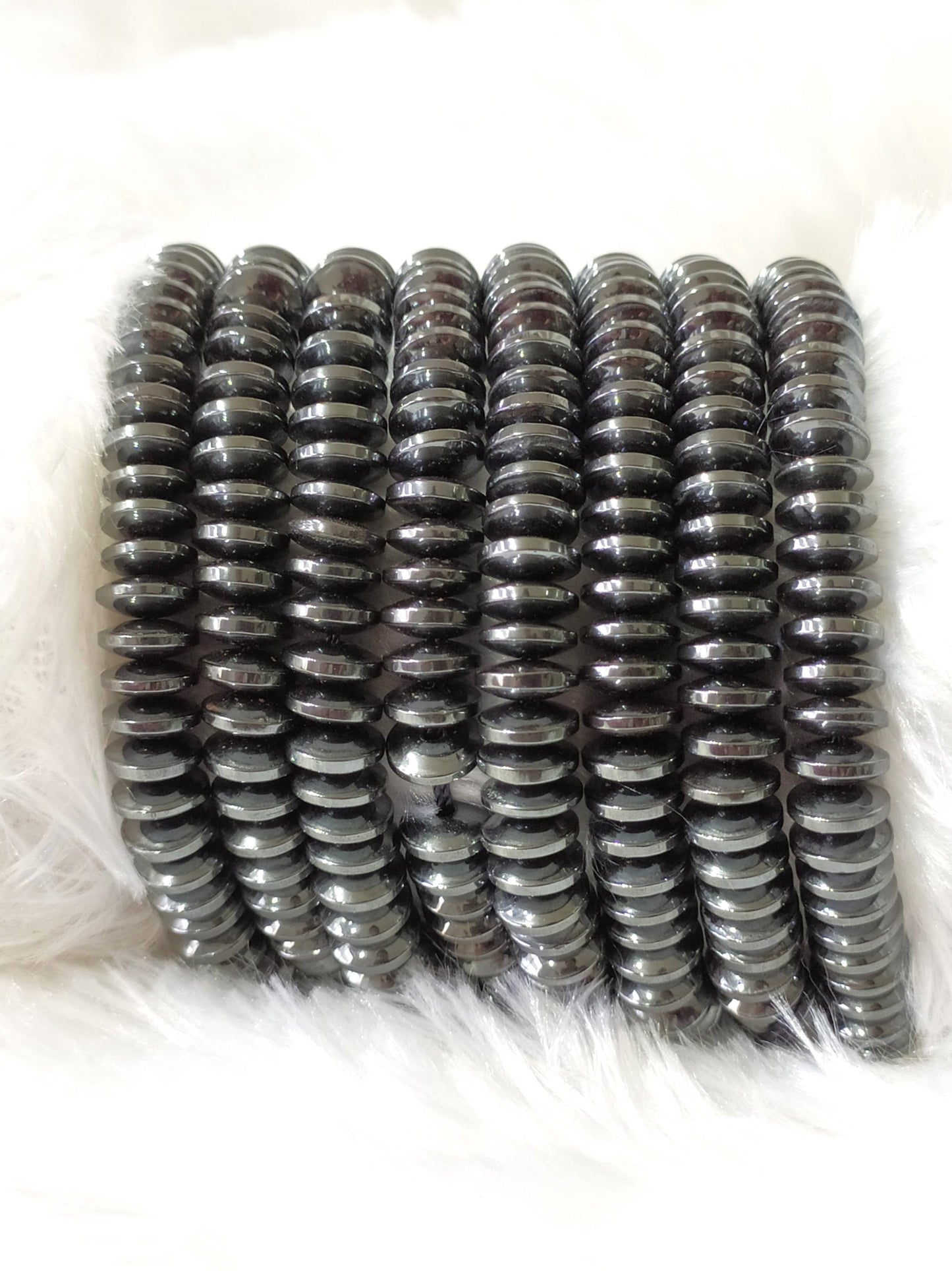 Hematite Rondelle Beads | Crystal Beads for Jewelry