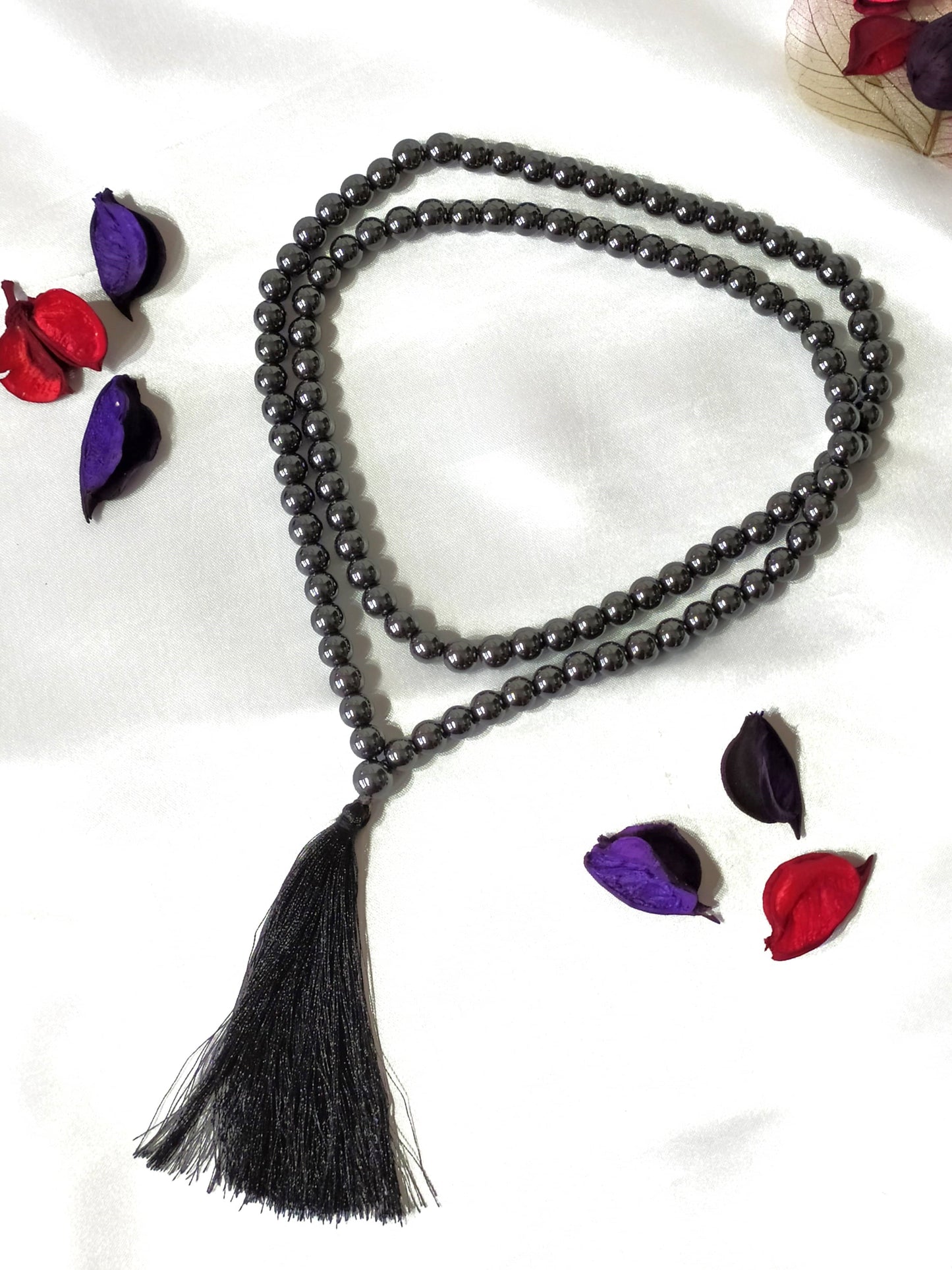 Hematite | Gemstone Mala | 108 Prayer Bead Mala | Prayer Mala