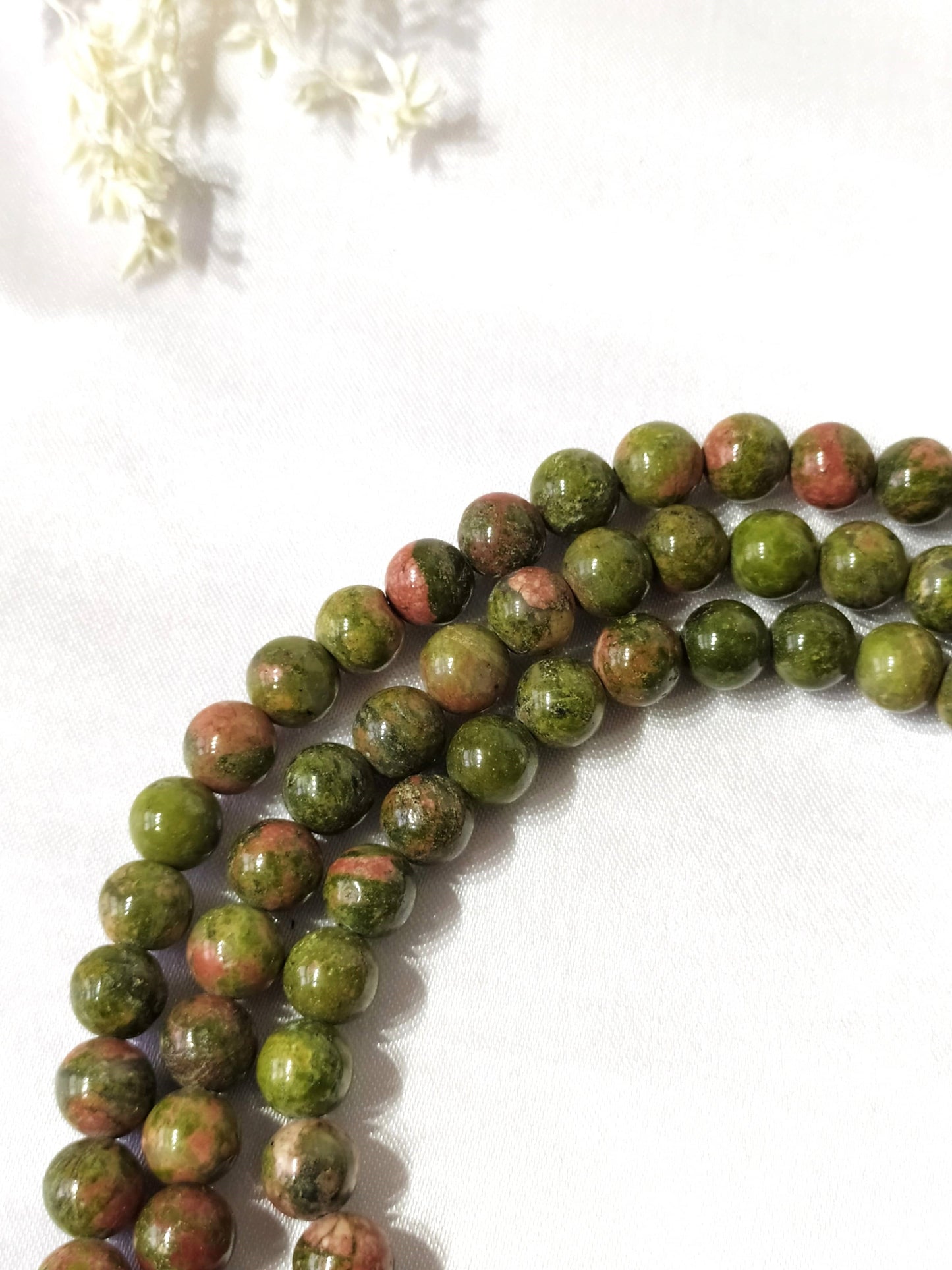 Unakite | Gemstone Mala | 108 Prayer Bead Mala | Prayer Mala