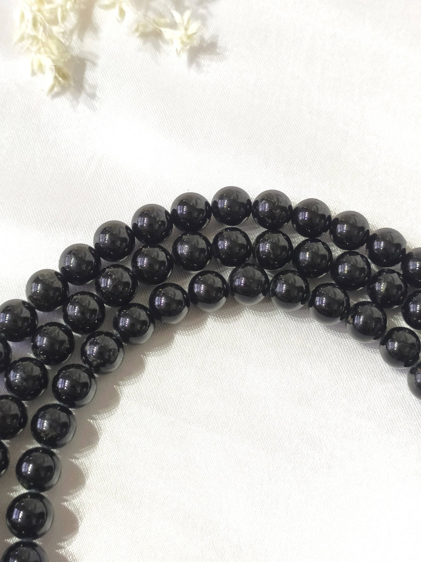 Black Tourmaline | Gemstone Mala | 108 Prayer Bead Mala | Prayer Mala