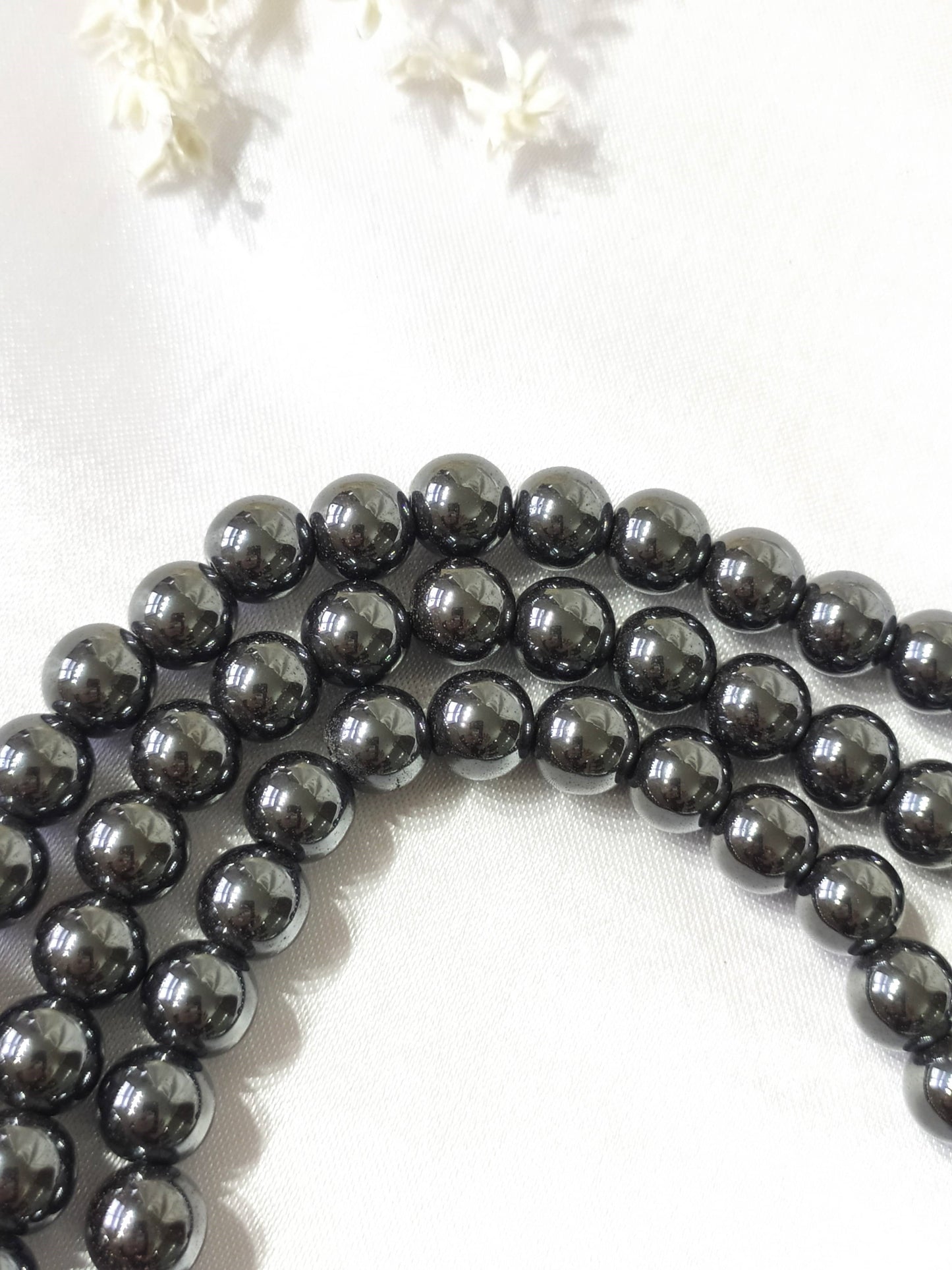 Hematite | Gemstone Mala | 108 Prayer Bead Mala | Prayer Mala