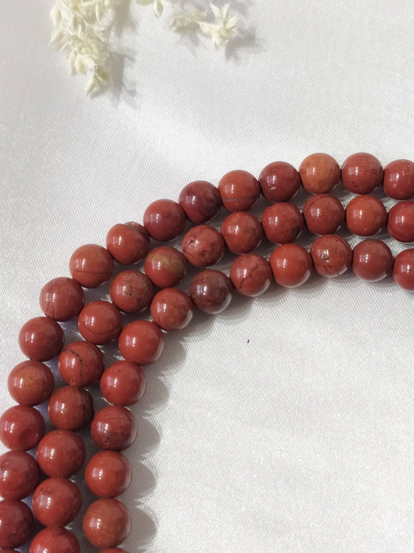 Red Jasper | Gemstone Mala | 108 Prayer Bead Mala | Prayer Mala