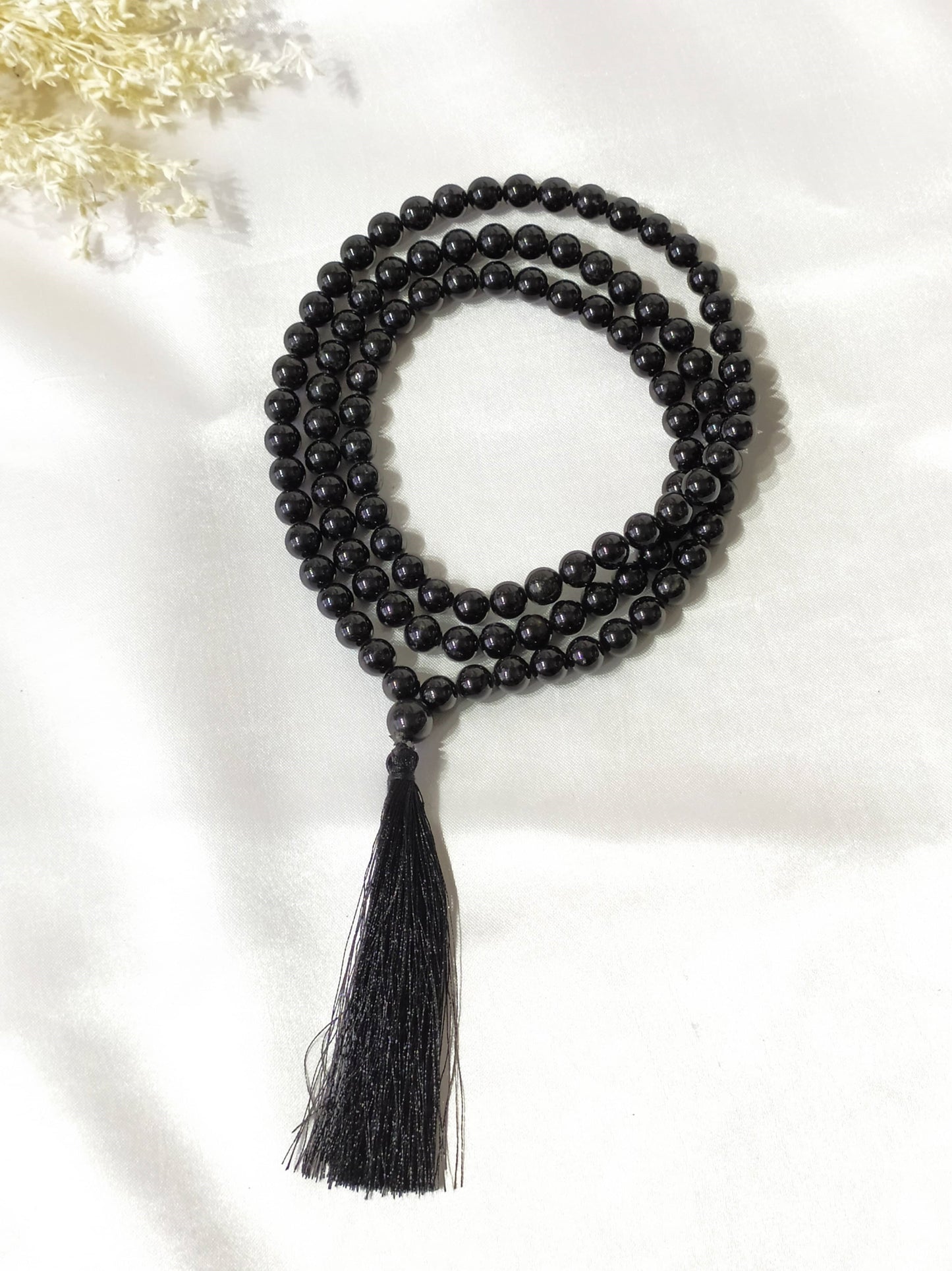 Black Obsidian | Gemstone Mala | 108 Prayer Bead Mala | Prayer Mala