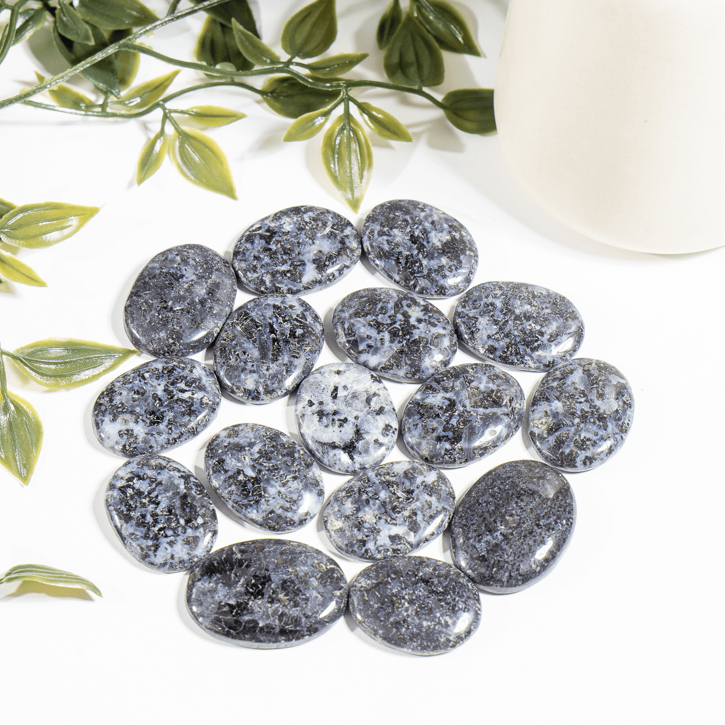Real Indigo Gabbro Flat Stones