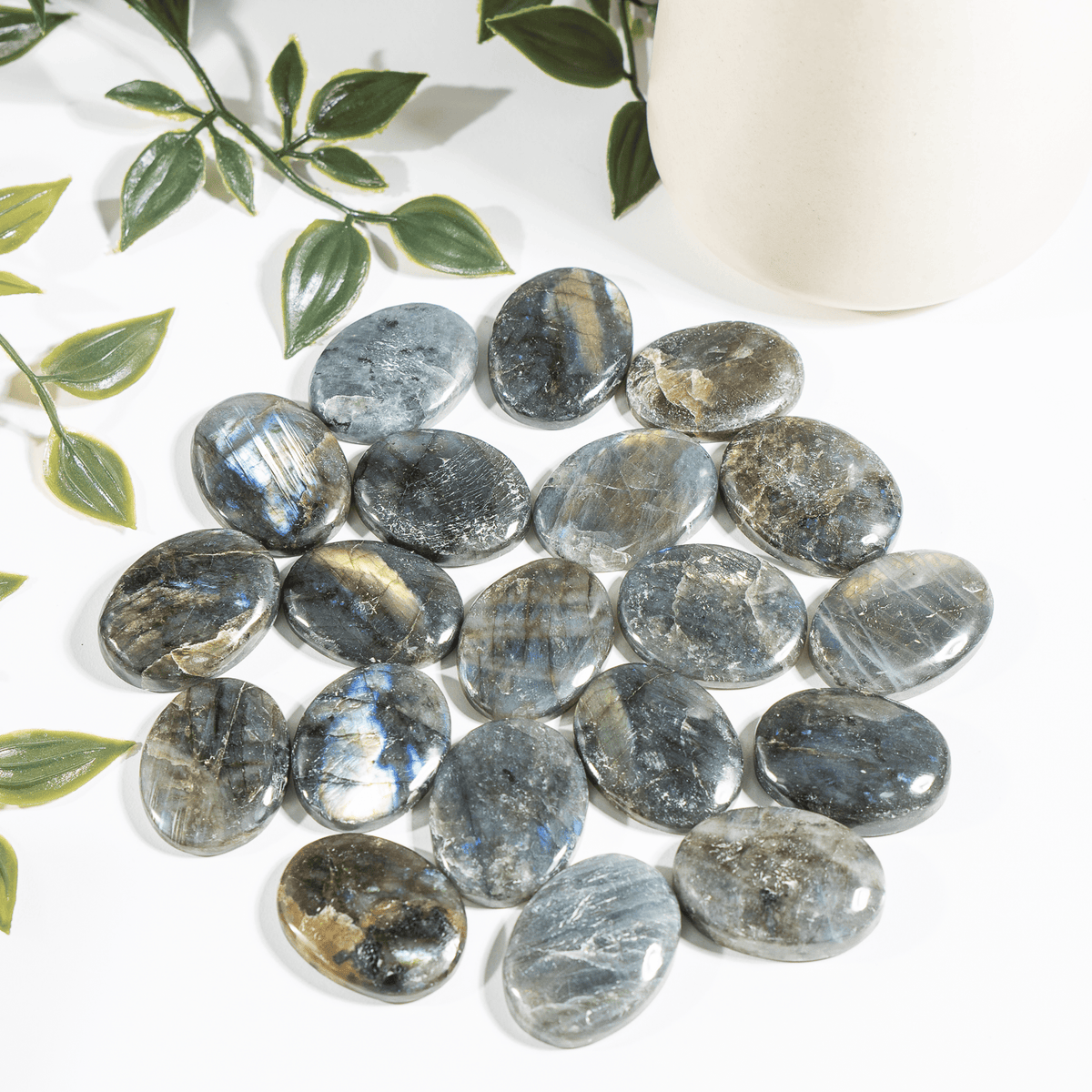 Polished Labradorite Flat Stones