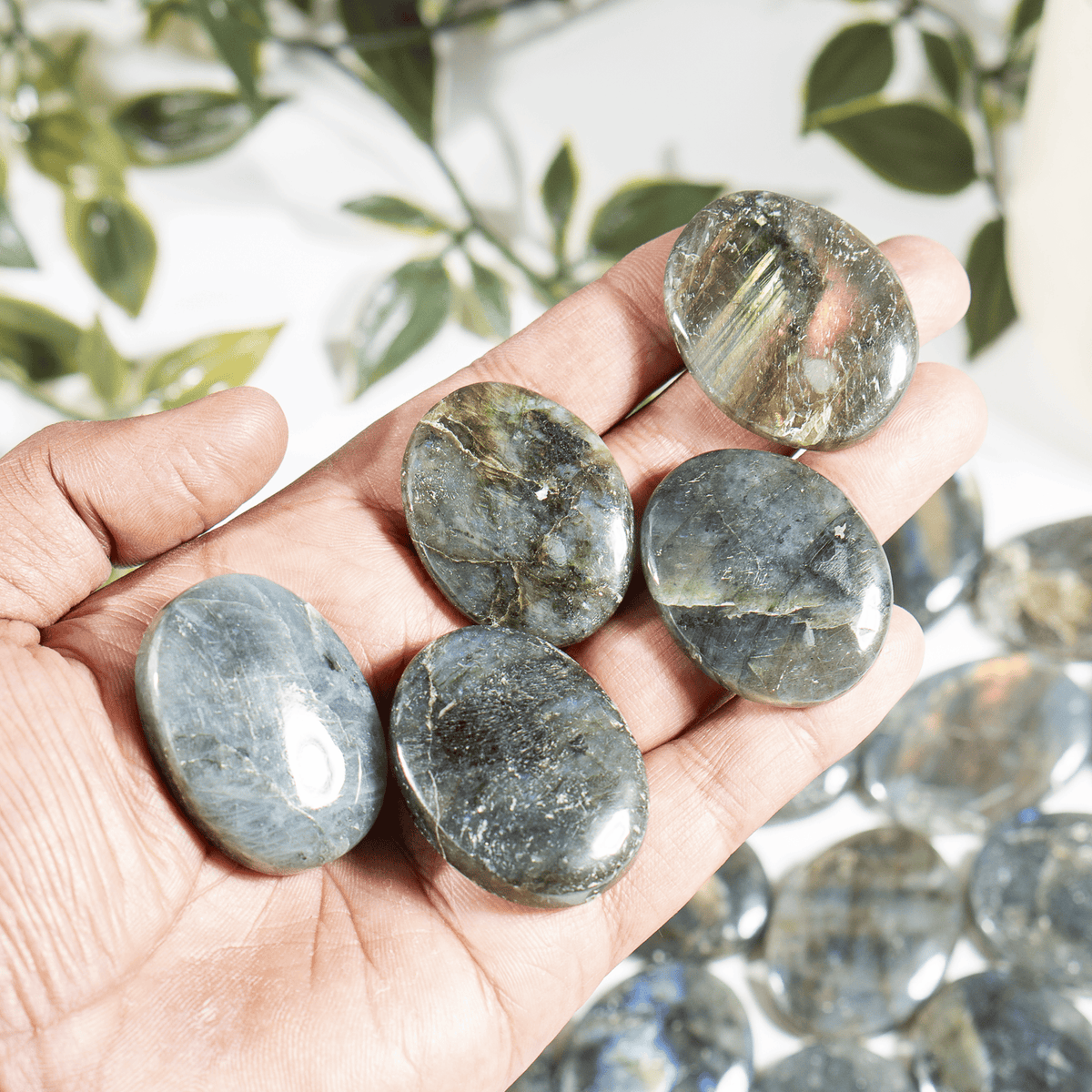 Polished Labradorite Flat Stones