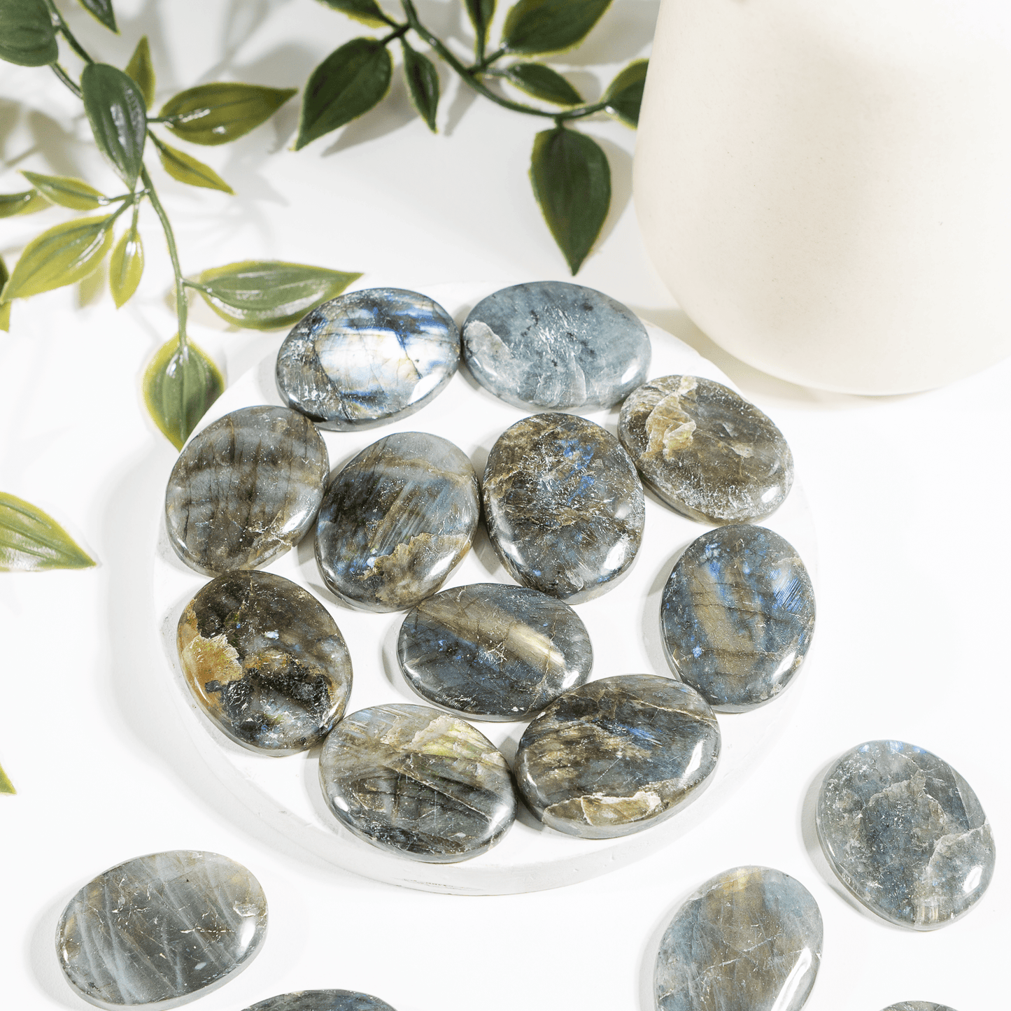 Polished Labradorite Flat Stones