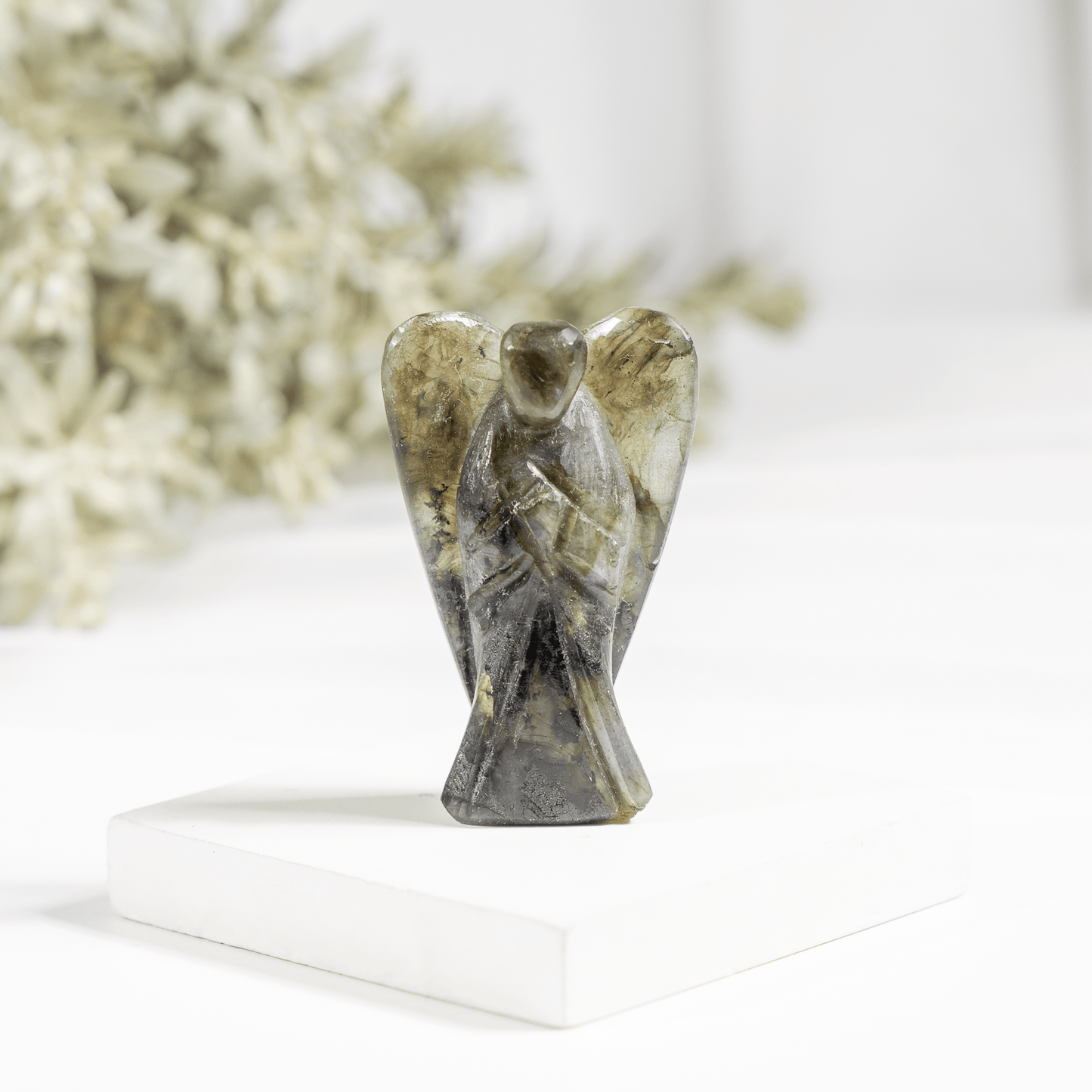 2'' Labradorite Angel, Gemstone Peace Angel