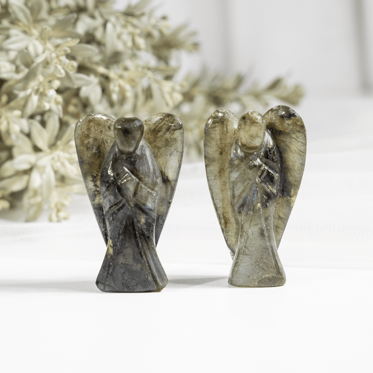 2'' Labradorite Angel, Gemstone Peace Angel