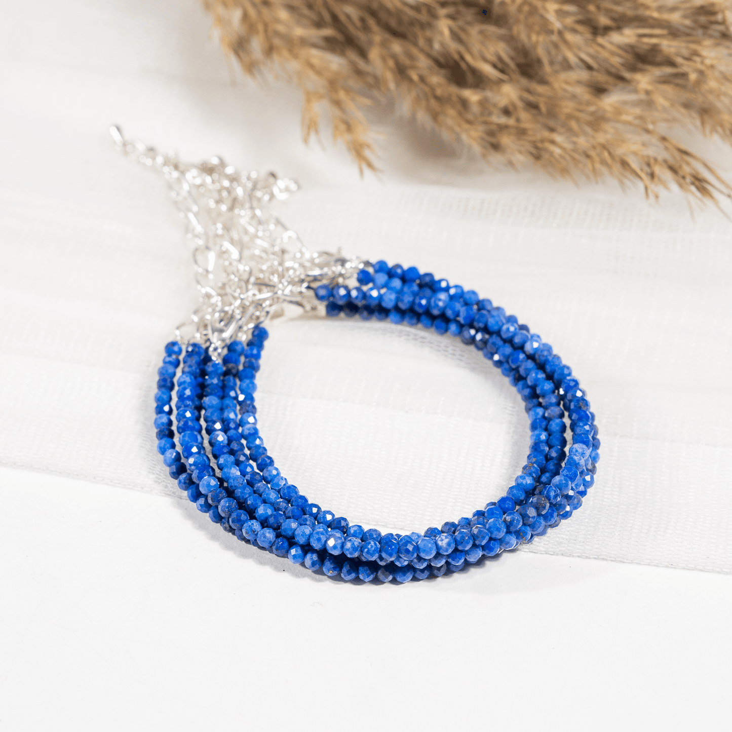 Lapis Lazuli  Crystal Anklet | Natural Healing Crystal Anklet | Energy Protection & Spiritual Jewelry